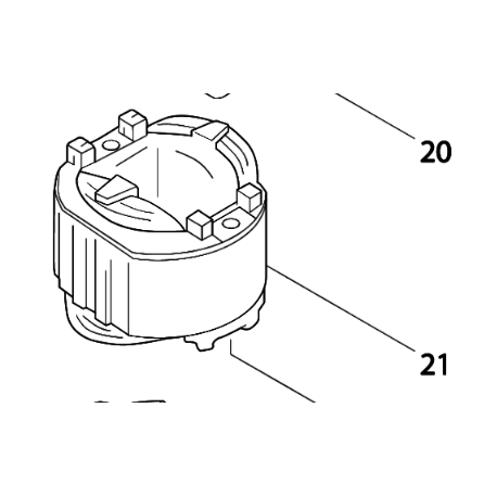 Inducteur 634408-2 pour ponceuse Makita BO6030