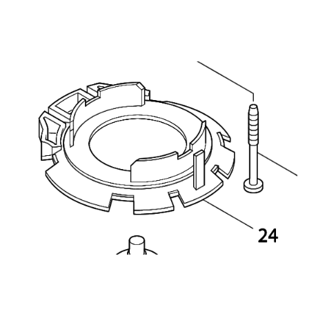 Couronne moteur 417415-8 pour ponceuse Makita BO6030