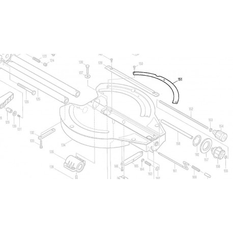 Règle angulaire 816326-8 scie Makita LS1013 LS1013F LS1013L LS1214 LS1214F LS1214L