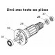 Induit 513838-9 scie circulaire Makita HS6101