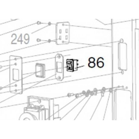 Interrupteur JM21000109 pour lumière scie à ruban Makita LB1200F