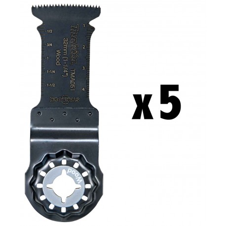 5 Lame plongeante Starlock 32 x 50 mm - Makita - B-64858-5