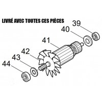 Induit tronçonneuse à métaux Makita 2414NB