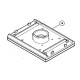 Base/Patin de ponçage 151232-3 ponceuses Makita BO4510, BO4540, M904