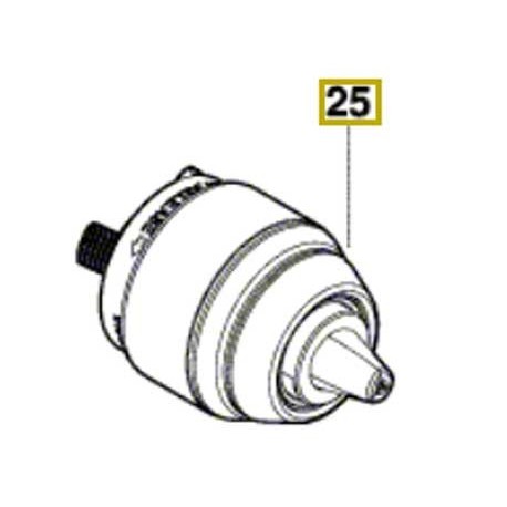 Mandrin Bosch 2 609 112 024 pour GSR 18V-85C, GSB 14,4 VE-EC