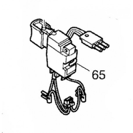 Interrupteur 638878-7 pour perforateur Makita BHR162, DHR162