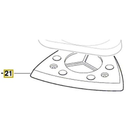 Plateau de ponçage 2 610 392 652 ponceuse delta Skil 7110, 7115