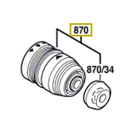 Mandrin SDS-Plus perforateur Bosch GBH 2-24 DFR, GBH 24 VF, GBH 24 VFR, PBH 200 FRE
