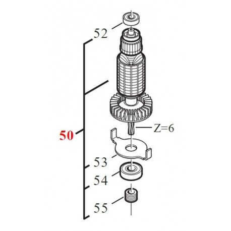 Induit perceuse magnétique Fein KBM 32 Q - 53271007234