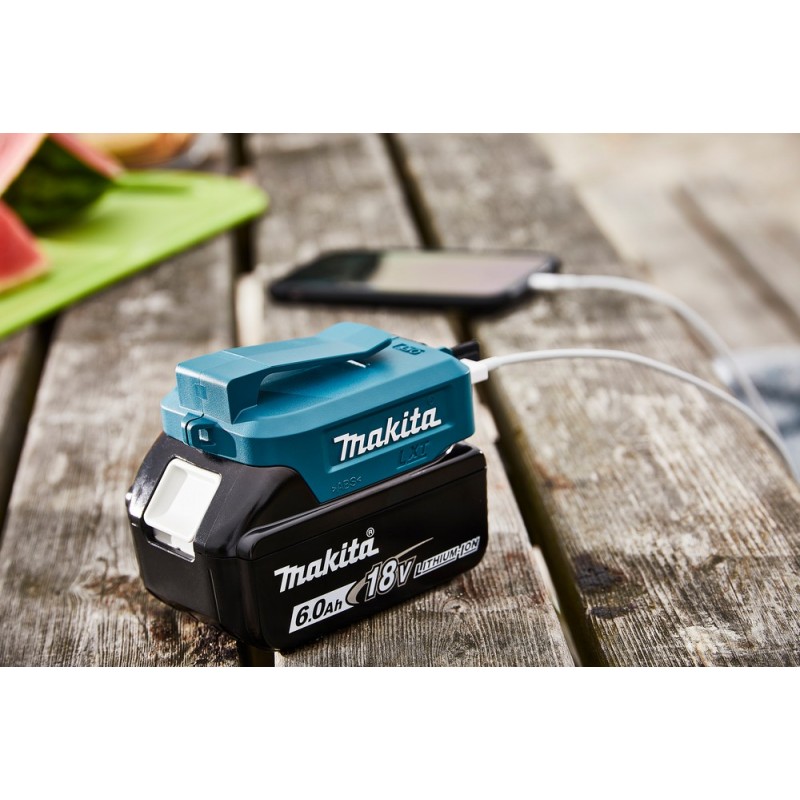 Adaptateur chargeur téléphone batterie 18V Makita - DECADP05