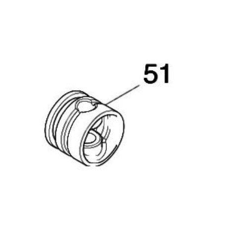 Piston Makita HR5202C, HR5212C - 312A68-3, 319097-1