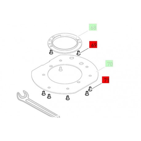 Vis à tête fraisée Festool M4x8 - 228737