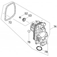 Carcasse intérieure Makita DHR280, DHR281, DHR282, DHR283