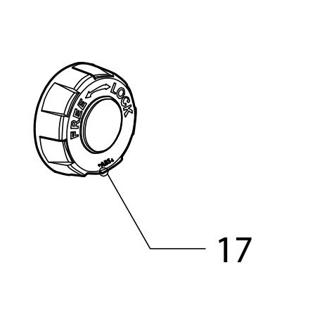 Vis papillon centrale Makita DML805 - GM00001342