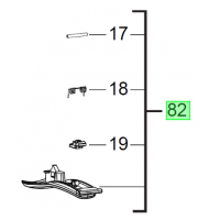 Sécurité interrupteur Milwaukee AG13-115XSPD, AG13-125XSPD, AGV13-115XSPDE, AGV13-125XSPDE - 4931454174