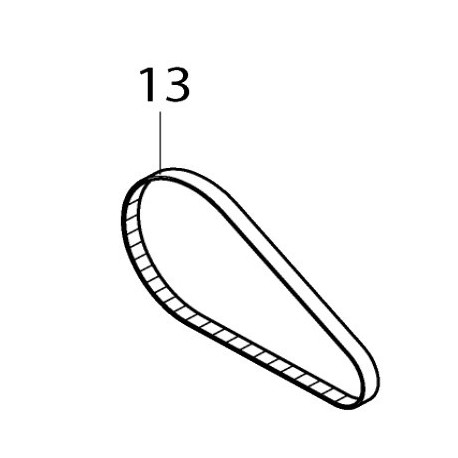 Courroie pistolet à silicone Makita CG100D, DCG140, DCG180 - 225097-0