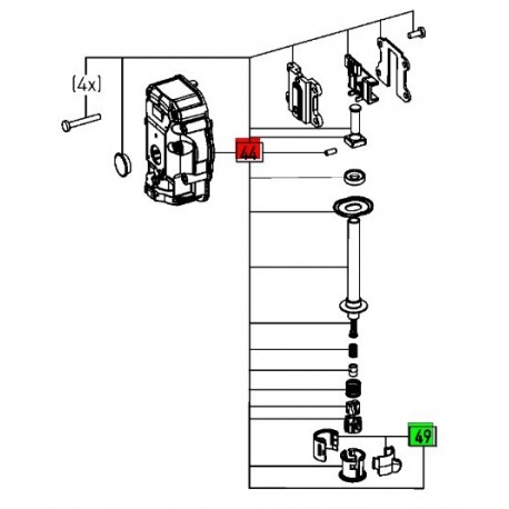Couvercle de transmission PS 420, PSB 420, PSBC 420, PSC 420 - Festool - 499659