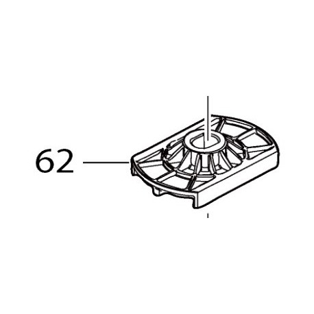 Support de lame tondeuse Makita DLM382 - 459811-4